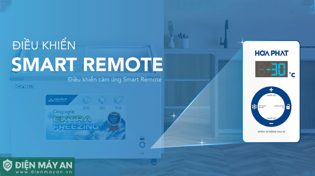 Tủ đông trưng bày Hòa Phát Inverter 451 lít HSF-AD8451.C1
